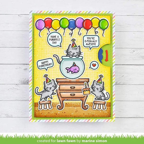 Lawn Cuts Custom Craft Dies - Keep On Swimming Add-On