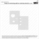 Lawn Clippings Colouring Stencils - Keep On Swimming Add-On