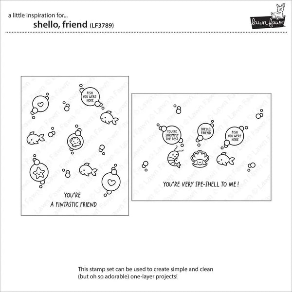 Lawn Clippings Colouring Stencils - Shello, Friend