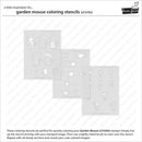 Lawn Clippings Colouring Stencils - Garden Mouse