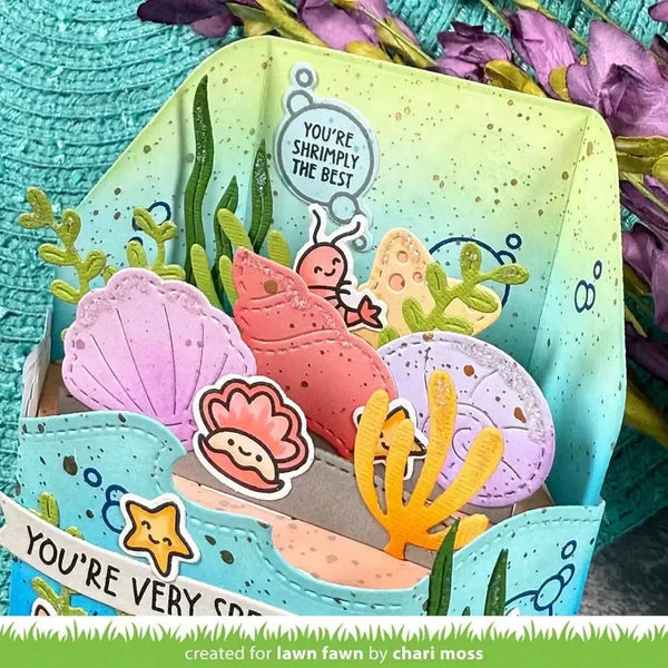 Lawn Cuts Custom Craft Dies - Stitched Seashells