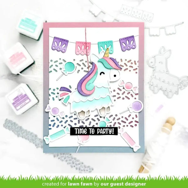 Lawn Cuts Custom Craft Dies - Fiesta Banner Border
