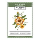 Lisa Horton Crafts – Floral Wishes – 5" x 7" Layering Stencil Set
