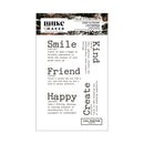Lisa Horton Crafts Muse & Maker Aged Glossary clear stamp set featuring vintage typography words and dictionary style sentiments for mixed media projects