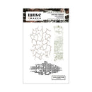 Lisa Horton Crafts Muse & Maker Cracked Terrain clear stamp set with cracked textures distressed stripes and grunge halftone patterns for mixed media backgrounds