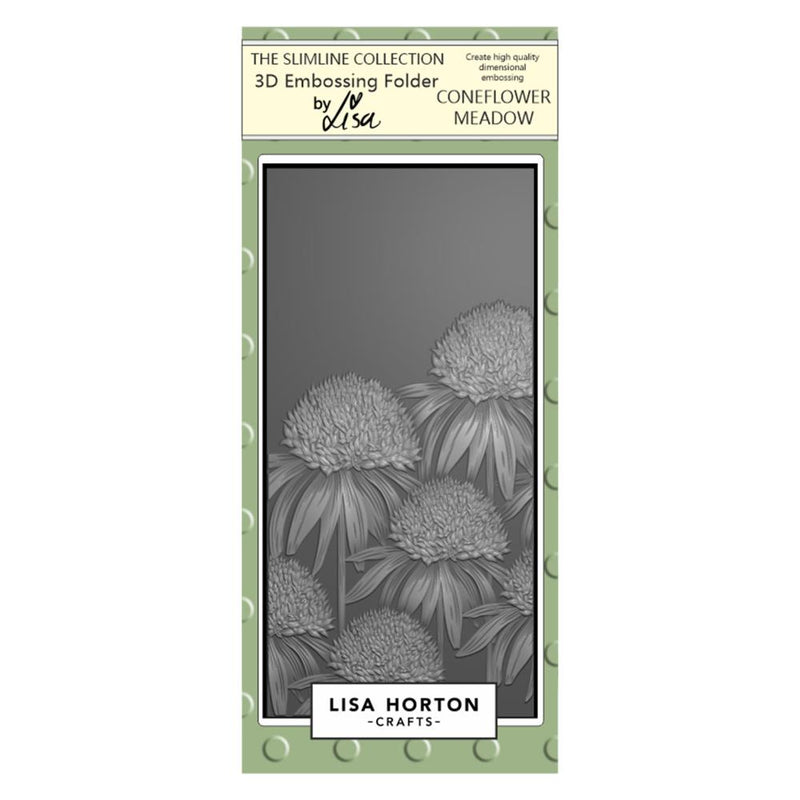 Lisa Horton Crafts DL Embossing Folder Coneflower Meadow