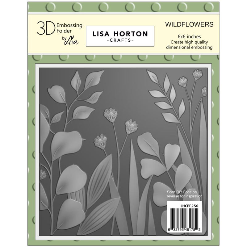 Lisa Horton Crafts Embossing Folder Wildflowers