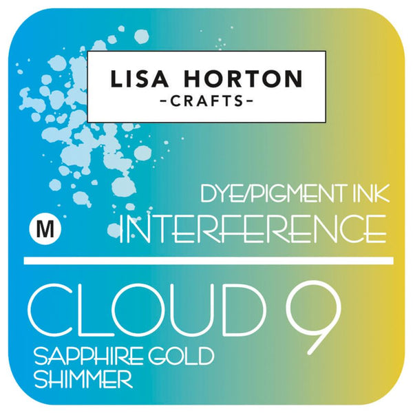 Lisa Horton Crafts Interference Ink Pad - Sapphire Gold Shimmer