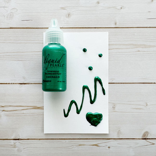 Ranger Liquid Pearls Dimensional Pearlescent Paint .5oz - Emerald