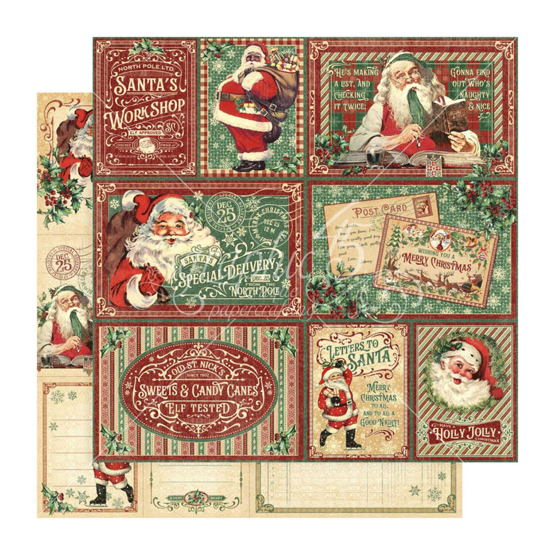 Graphic 45 Double-Sided Paper Pad 8"x 8" 24/Pkg - Letters To Santa