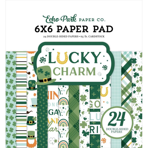 Echo Park Double-Sided Paper Pad 6"X6" Lucky Charm