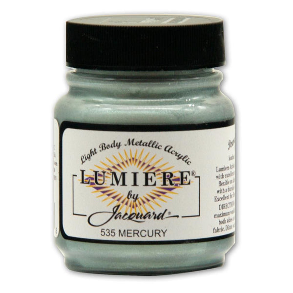 Jacquard Lumiere Metallic Acrylic Paint 2.25oz - Mercury