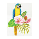 Lady Bird Designs No Count Cross Stitch Kit 25.4x34cm - Hibiscus Macaw
