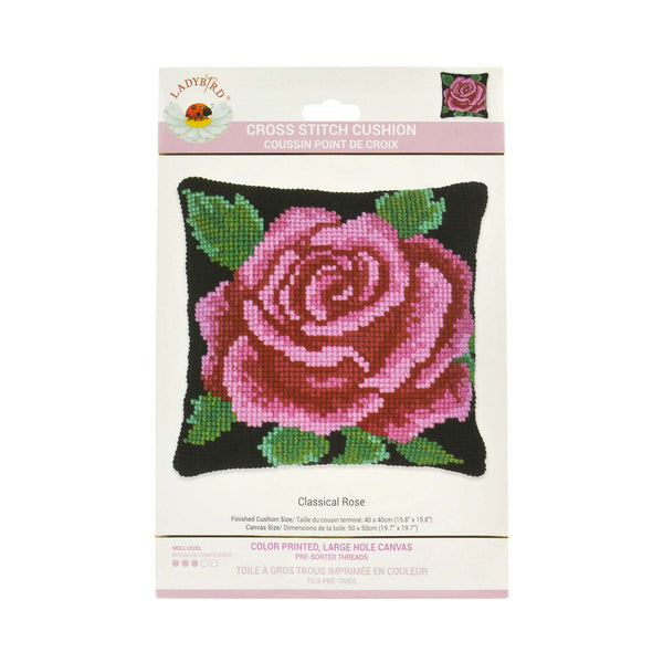 Lady Bird Designs Sudan Tapestry Cushion Kit 40x40cm - Classic Rose