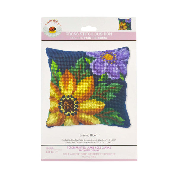 Lady Bird Designs Sudan Tapestry Cushion Kit 40x40cm - Evening Bloom