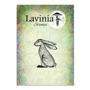 Lavinia Stamps rubber stamp with a rabbit design on a colorful background