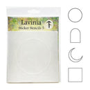 Lavinia Sticker Stencils 5 packaging with stencils on a white background