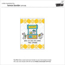 Product packaging for a lemon-themed card set with a lemon border design.
