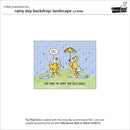 Cartoon of two geese in the rain with an umbrella, with text 'You make me happy, you silly goose!'.
