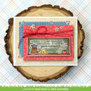 Card with 'Thank you! You're awesome' message on a wooden surface