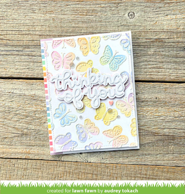 Lawn Fawn Stencils - Butterfly Background