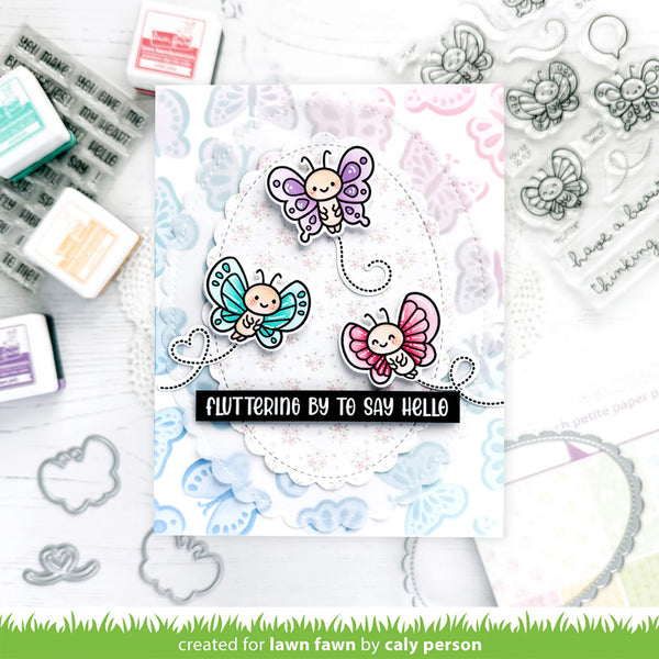 Lawn Fawn Stencils - Butterfly Background