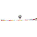 Colorful star-shaped lanyard with a label on a white background