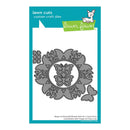 Lawn Cuts custom craft dies packaging with butterfly design on a white background