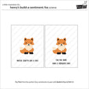 Lawn Fawn Clear Stamp Set - Henry’s Build A Sentiment: Fox