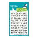 Lawn Fawn Clear Stamp Set - Henry’s Build A Sentiment: Fox