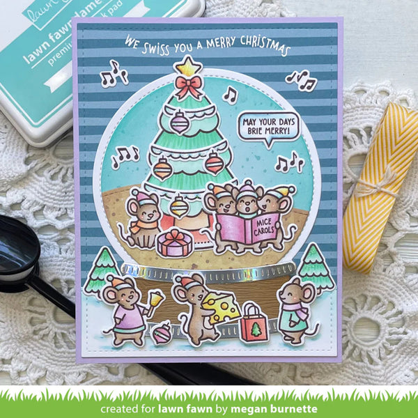 Lawn Fawn Clear Stamps - Caroling Mice