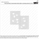 Lawn Fawn Colouring Stencils - How You Bean? Conversation Heart Add-On
