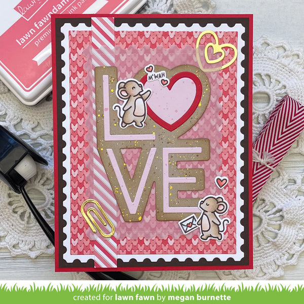 Lawn Fawn Dies - Giant Outlined Love