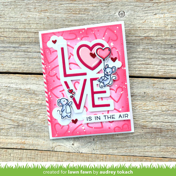 Lawn Fawn Dies - Giant Outlined Love