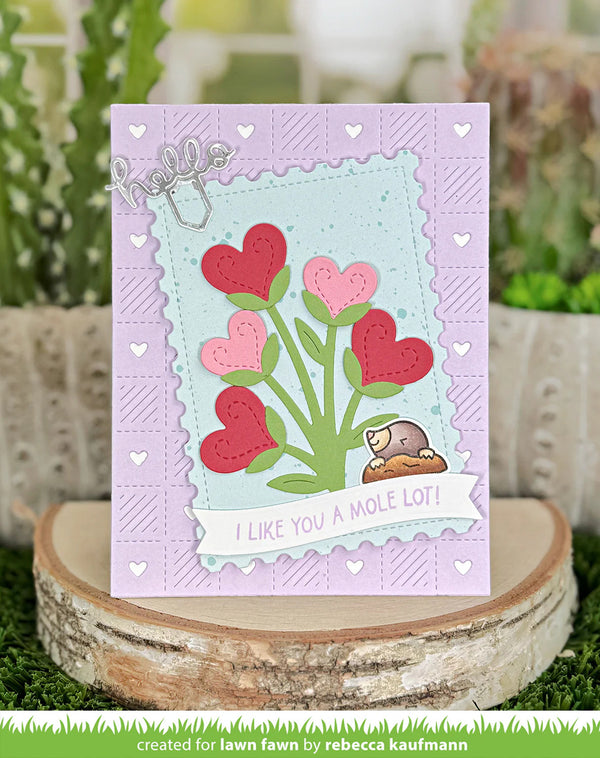 Lawn Fawn Dies - Heart Blooms