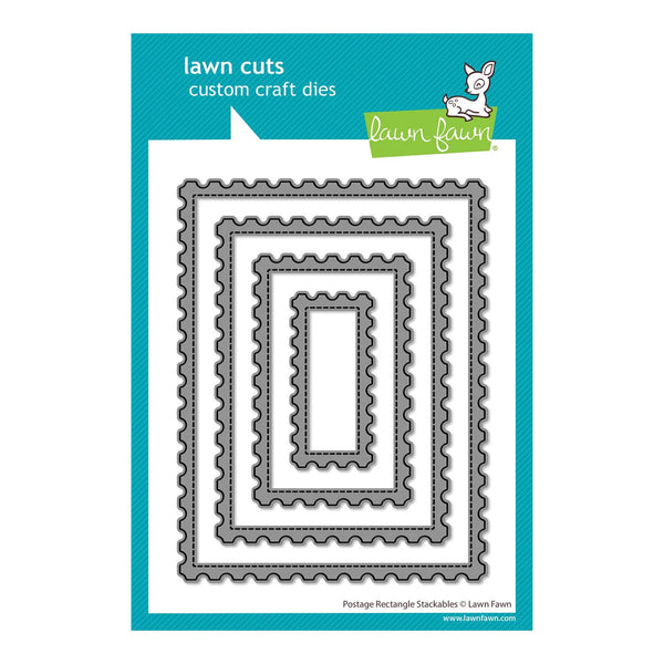 Lawn Cuts custom craft dies packaging with frames on a white background