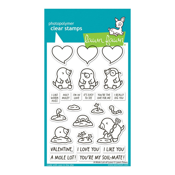 Lawn Fawn Stamps - A Mole Lot of Love