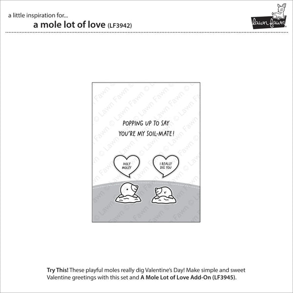 Lawn Fawn Stamps - A Mole Lot of Love
