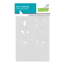 Lawn Fawn coloring stencil with butterfly design on a white background