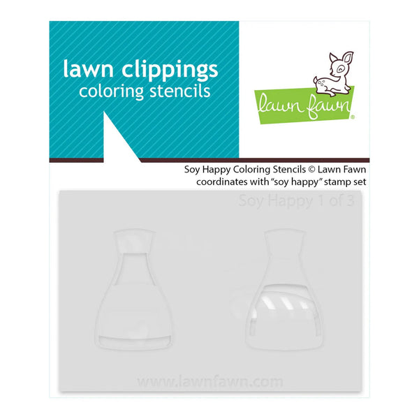 Lawn Fawn Stencils - Soy Happy Colouring