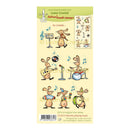 Leane Creatief Combi Clear Stamp - Bunnies Playing Music
