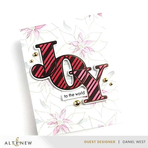 Altenew Linear Life Poinsettias Stamp Set*