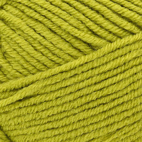 Close-up of bright green yarn