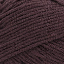 Close-up of dark purple yarn with visible texture