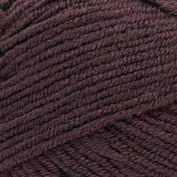 Close-up of dark purple yarn with visible texture