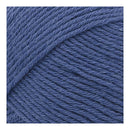 Close-up of blue yarn with a textured pattern