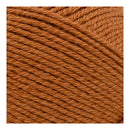 Close-up of brown yarn with a plain background