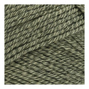 Close-up of green yarn with a textured pattern