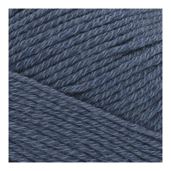 Close-up of blue yarn with a diagonal pattern