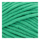 Close-up of green textured yarn